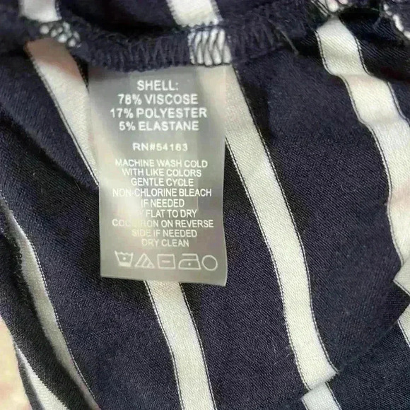 Tommy Hilfiger Blue and White Sleeveless Dress Ruffle Bottom Size Small - Picture 10 of 10